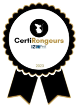 Badge CertiRongeurs — formation IZIPest, 2023